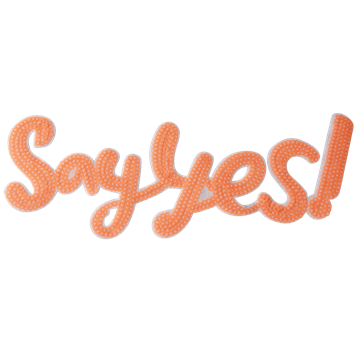 strygemærke-say yes-palietter-stor
